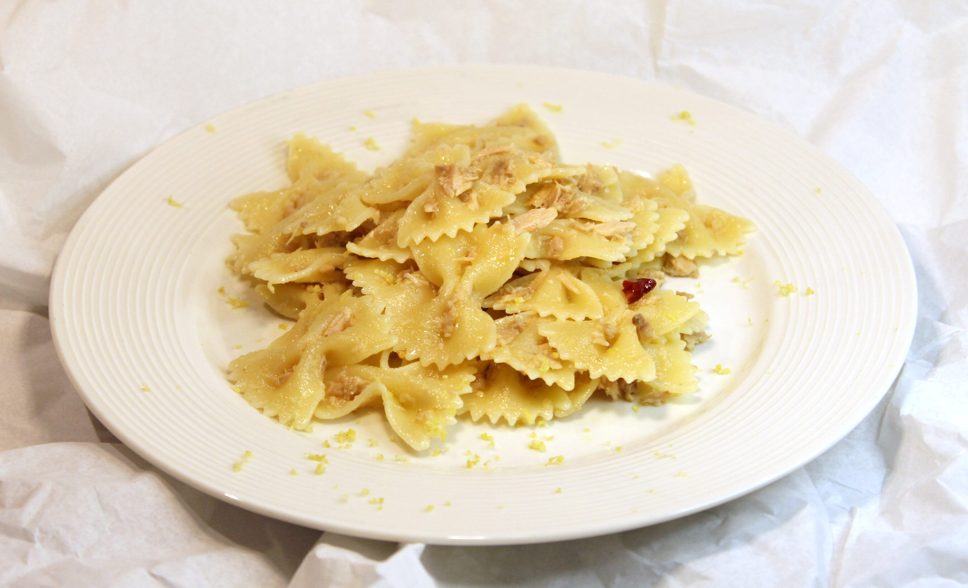 Pasta tonno e limone - Ricette Passo Passo con foto dettagliate